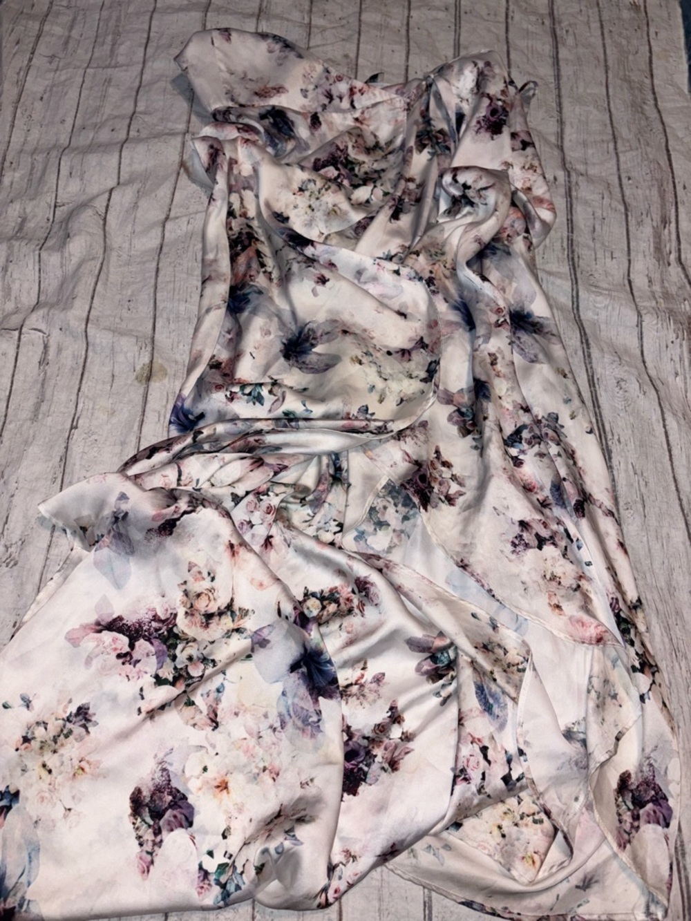 Show me your Mumu floral Mariah hi lo wrap dress S - Picture 6 of 9